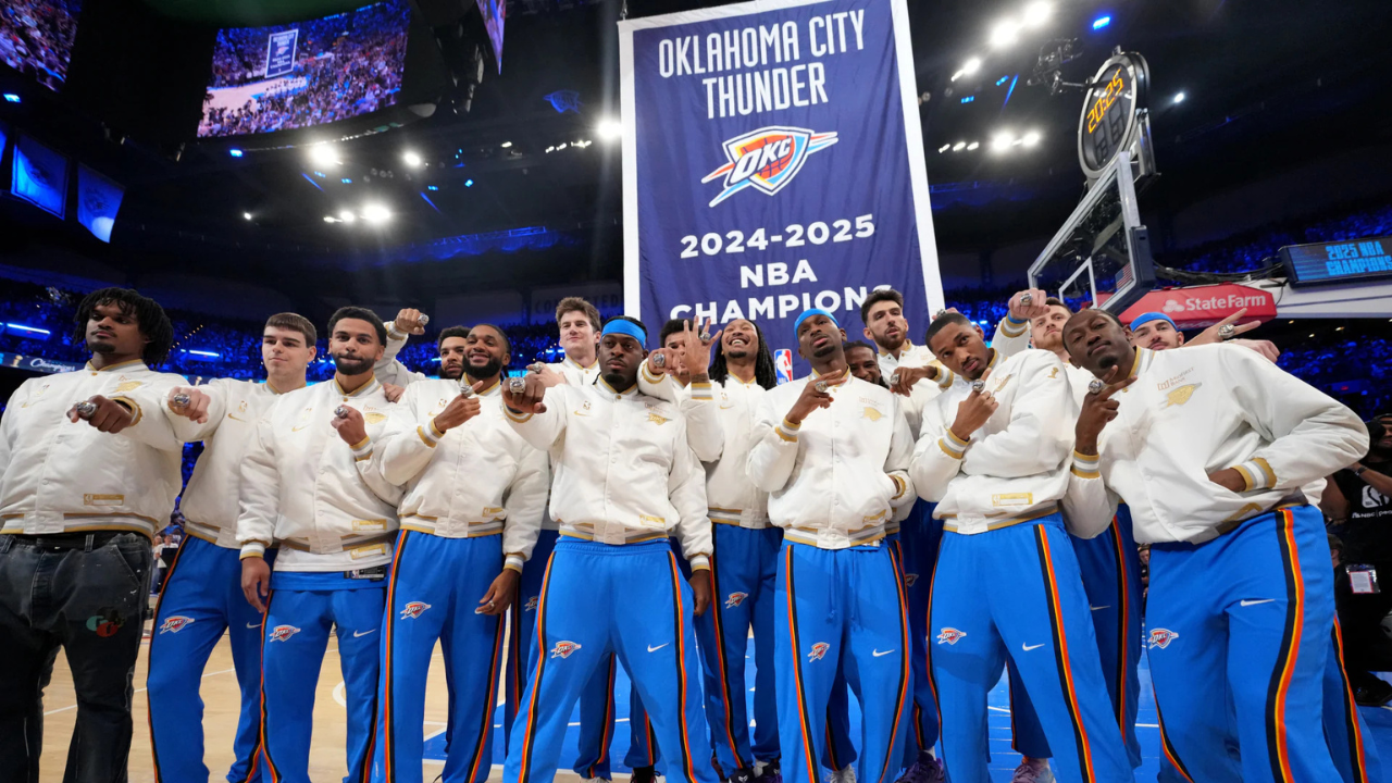 Thunder Celebrate Championship Glory with Ring Ceremony and Banner Unveiling